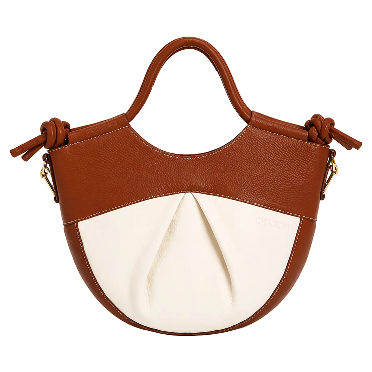 AURA bicolor marrón chocolate y crema#Color_Chocolate / Crema