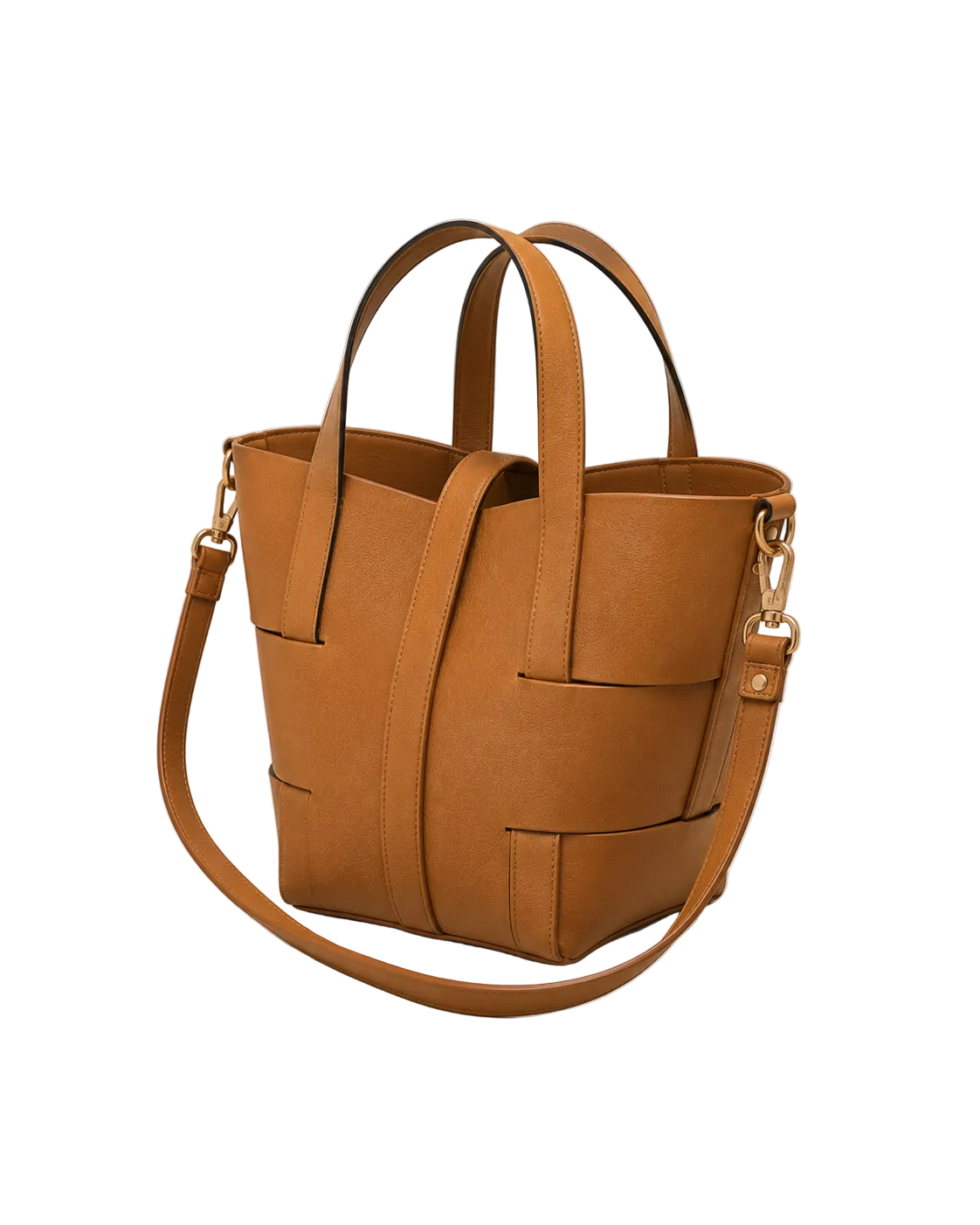 Cesta 26 de piel color Albero, vista trasera#Color_Albero
