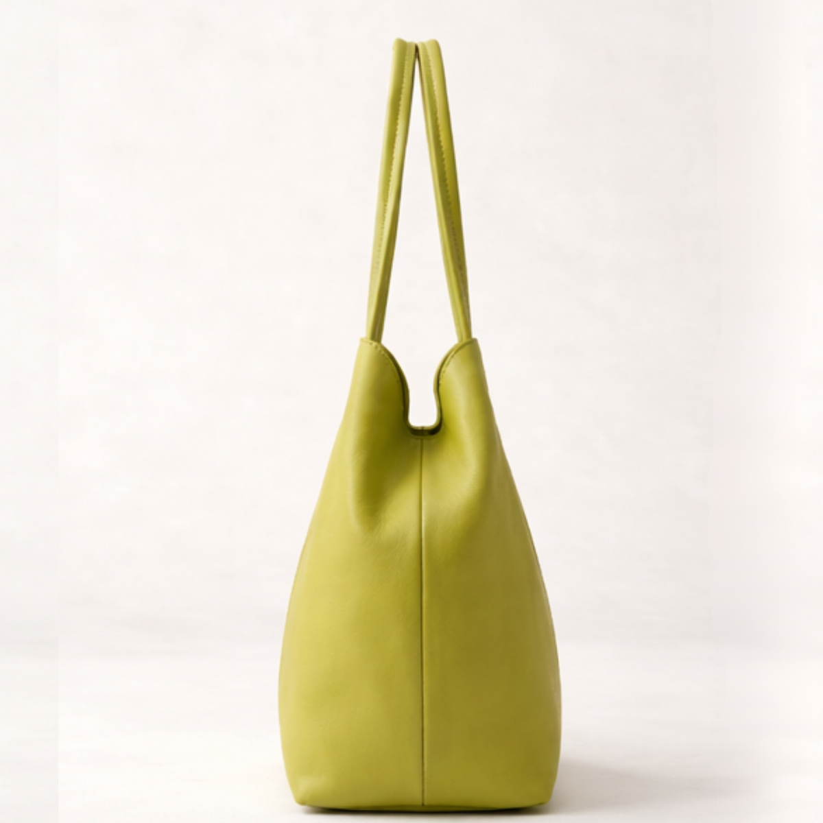 Shopper CHAGOM verde lima, vista lateral
