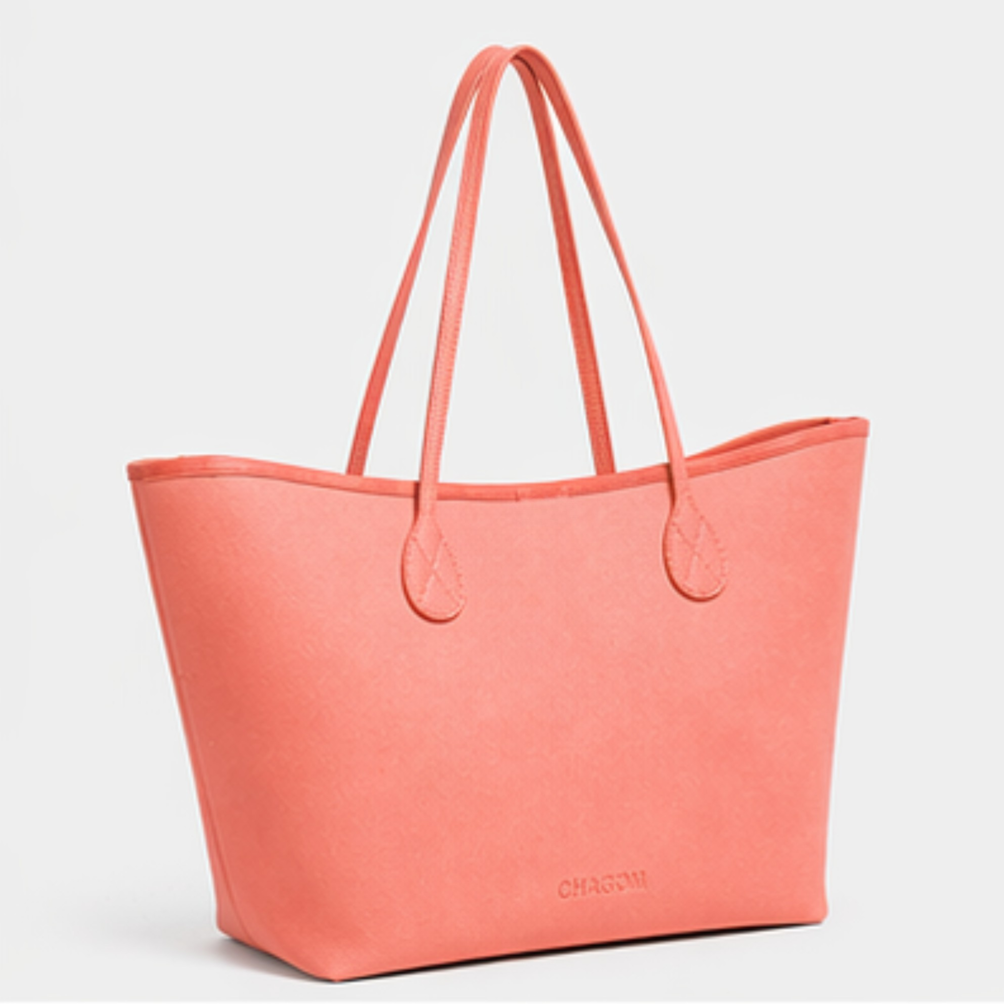 ORIGEN tote grande de piel coral#Color_Coral