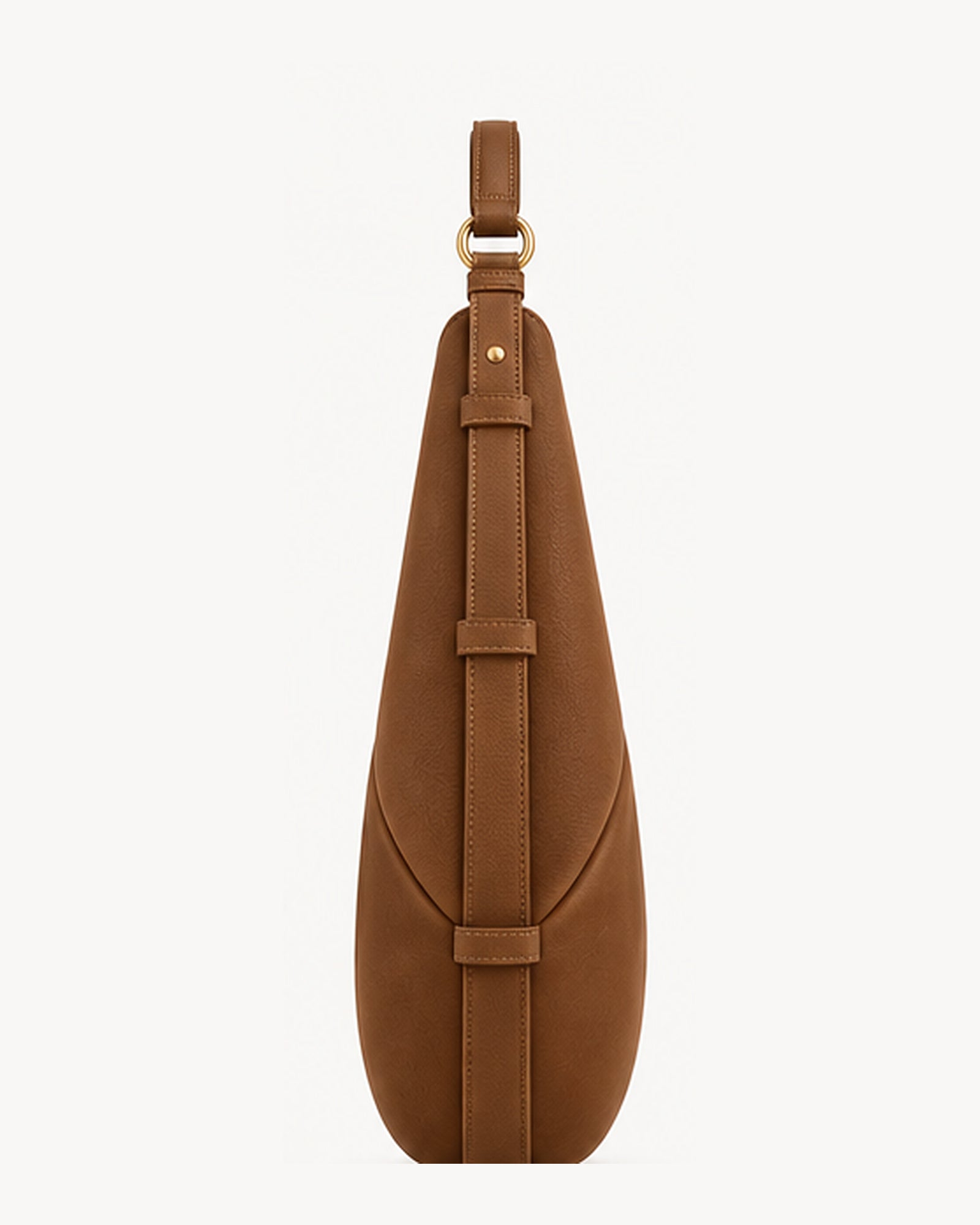 Bolso de piel SENDA 36 de CHAGOM en color camel, vista de perfil#Color_Camel