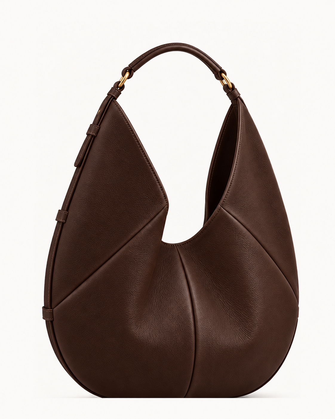Bolso de piel SENDA 36 de CHAGOM en color chocolate, vista frontal#Color_Chocolate
