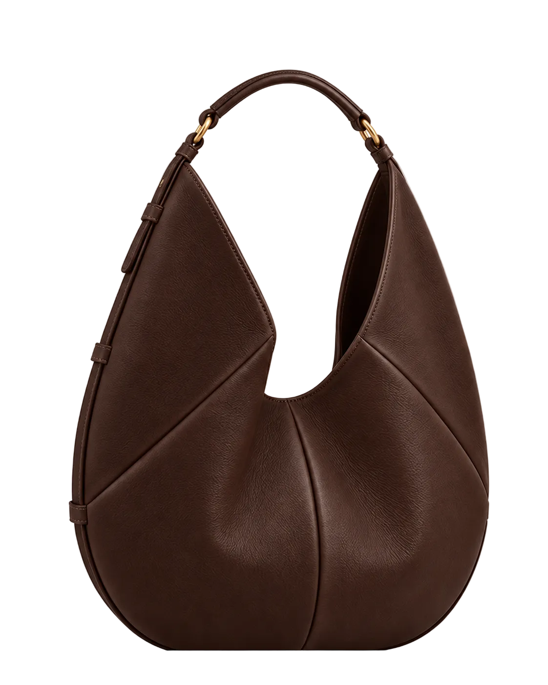Bolso de piel SENDA 36 de CHAGOM en color chocolate, vista frontal#Color_Chocolate