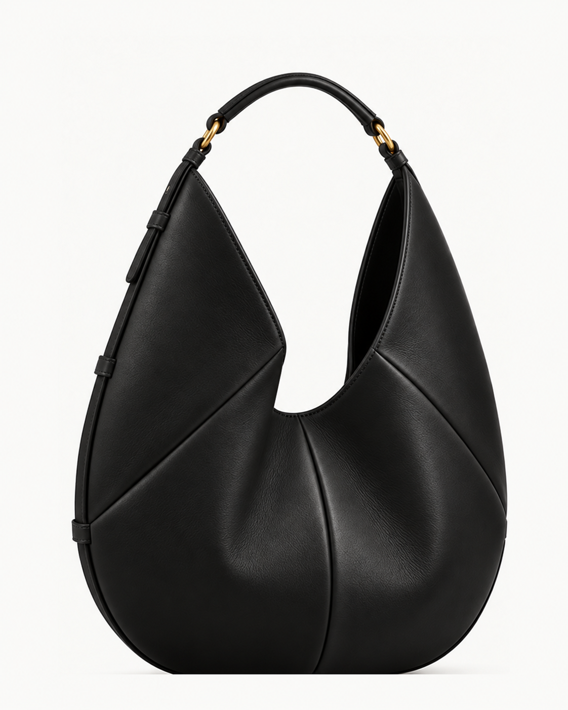Bolso de piel SENDA 36 de CHAGOM en color negro, vista frontal#Color_Negro