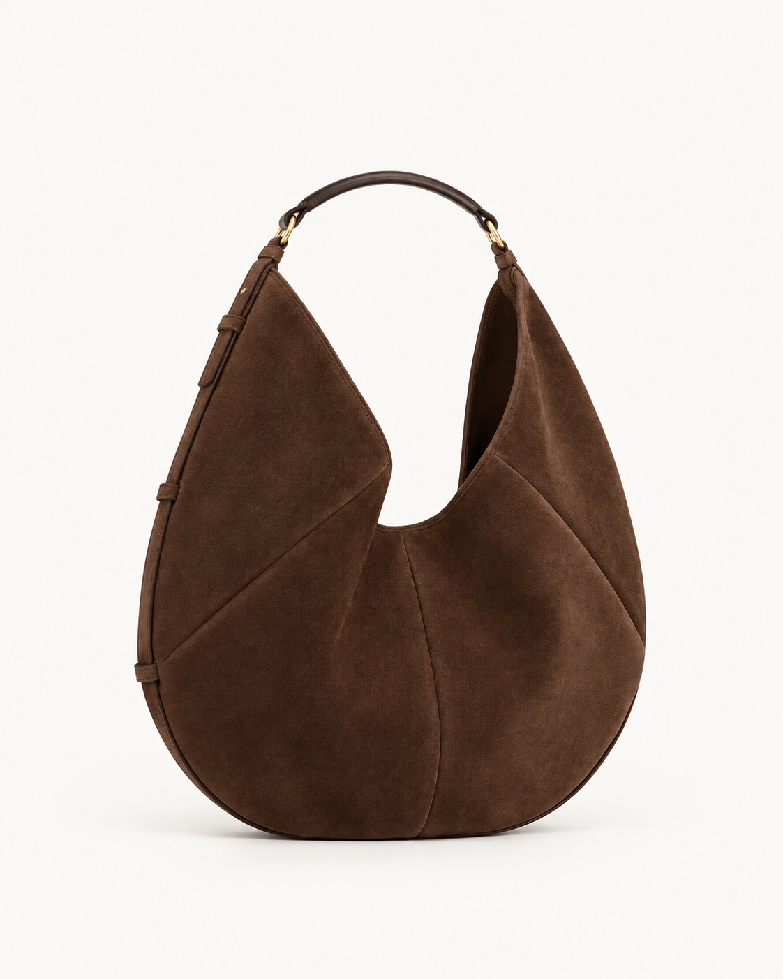 Bolso SENDA 36 de CHAGOM en serraje marrón, vista frontal