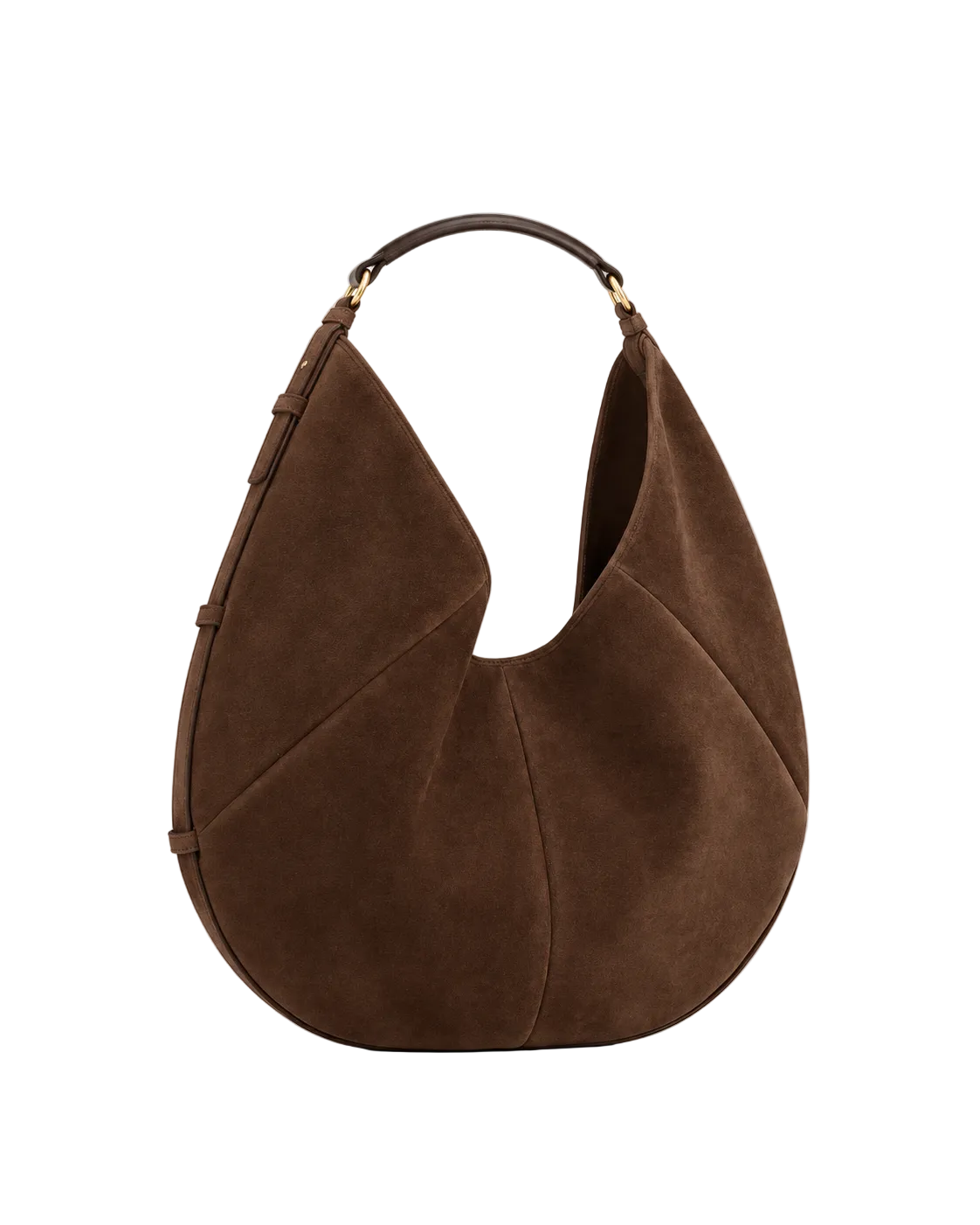 Bolso SENDA 36 de CHAGOM en serraje marrón, vista frontal