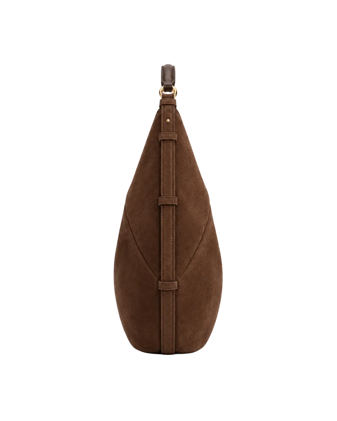 Bolso SENDA 36 de CHAGOM en serraje marrón, vista de perfil