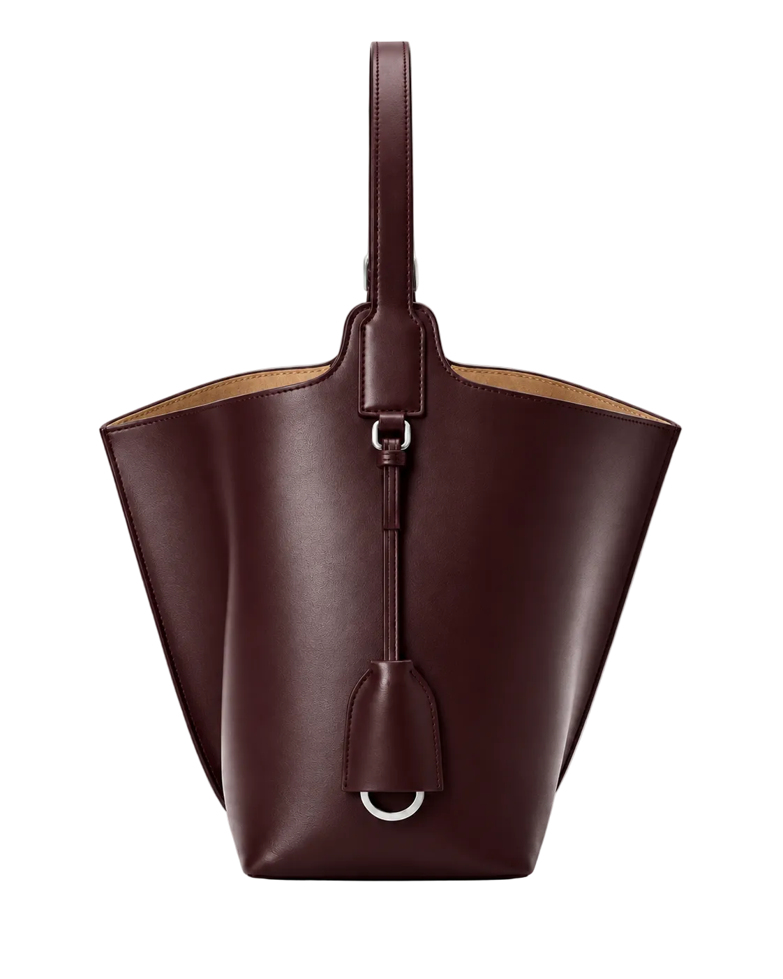 Bolso CHAGOM VELA 26 color burdeos, vista tres cuartos#Color_Burdeos