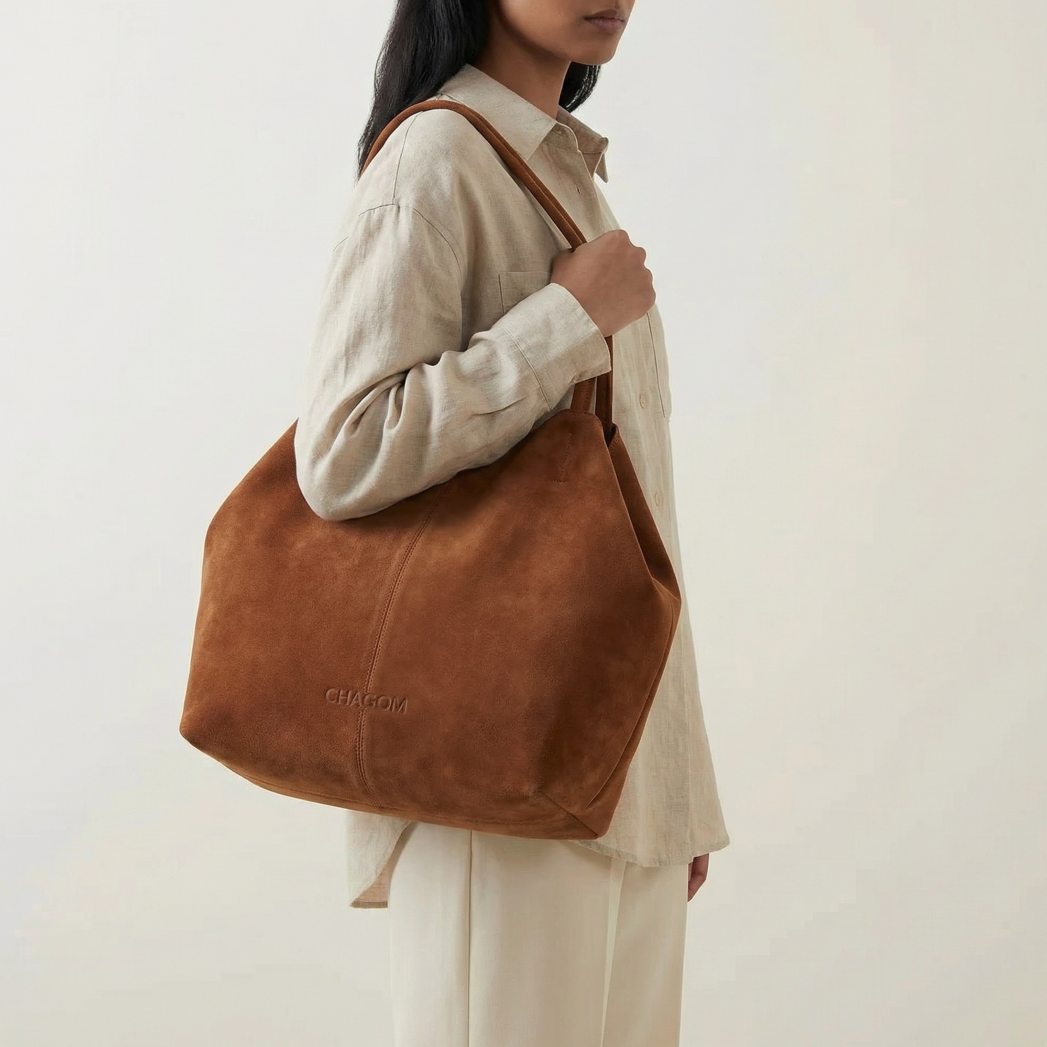 Bolso shopper de serraje CHAGOM para oficina