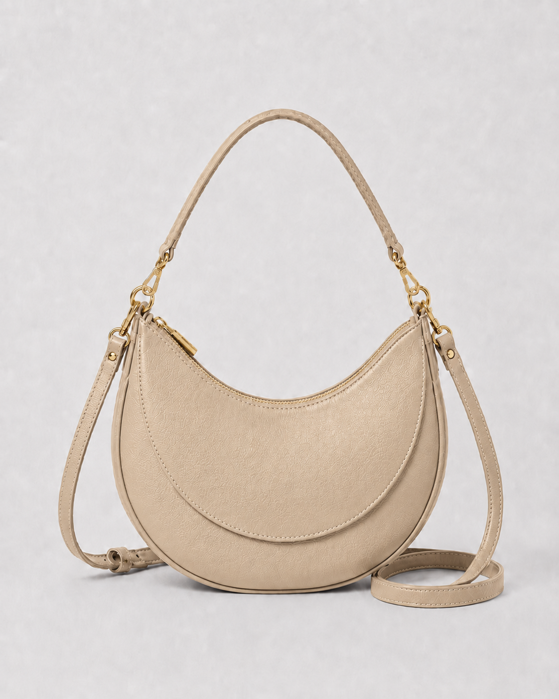 Luna de piel beige, vista frontal#Color_Beige