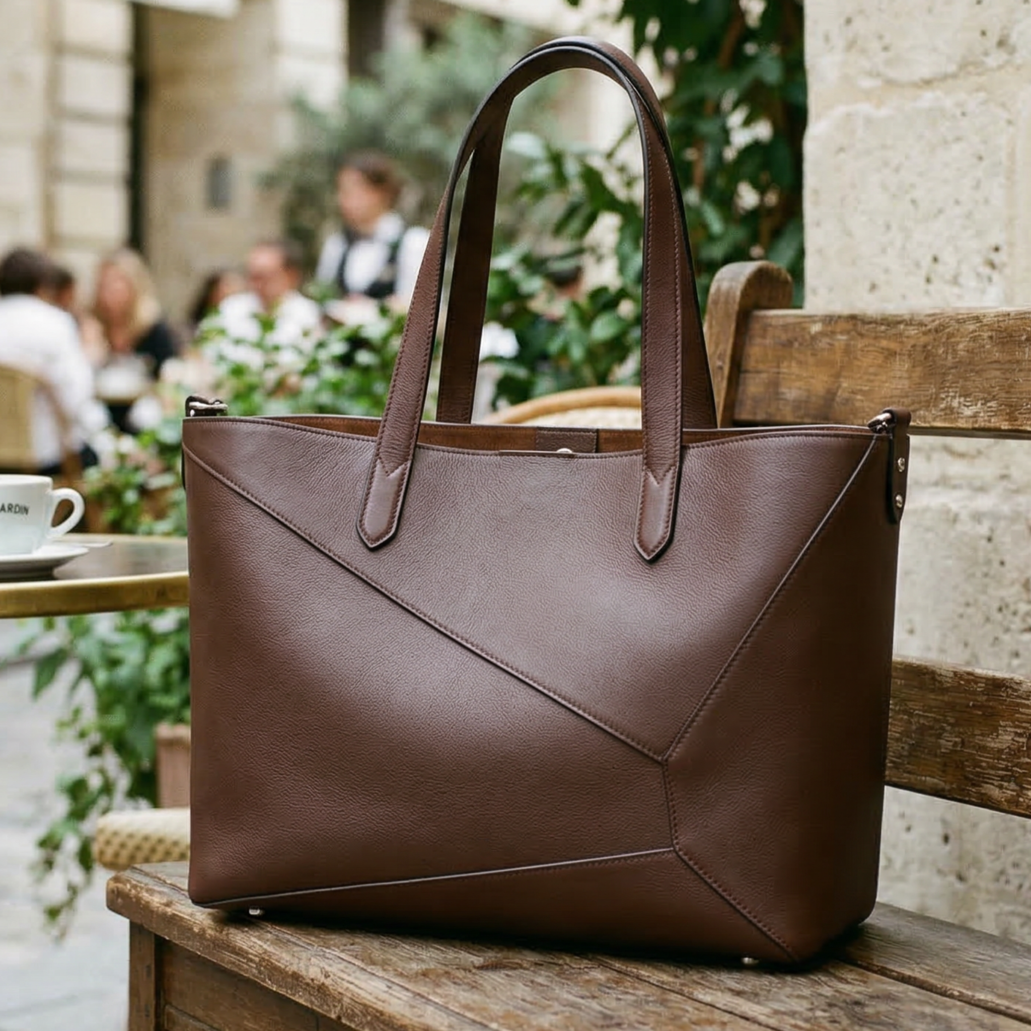Mosaic Tote Grande CHAGOM en uso