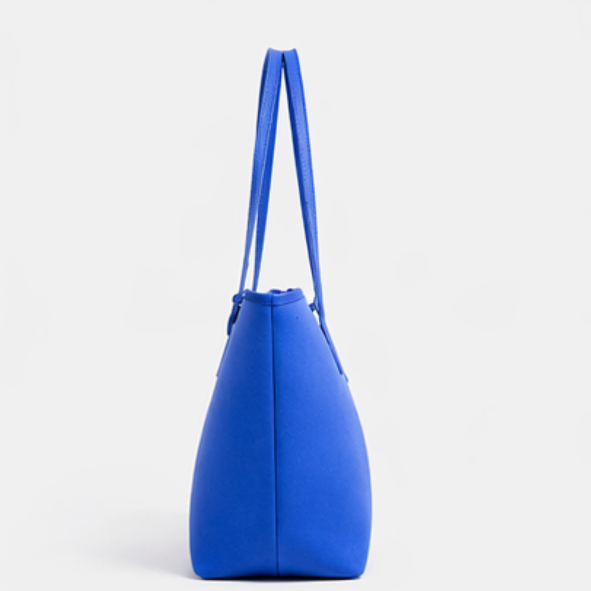 ORIGEN tote de piel azul, vista lateral#Color_Azul