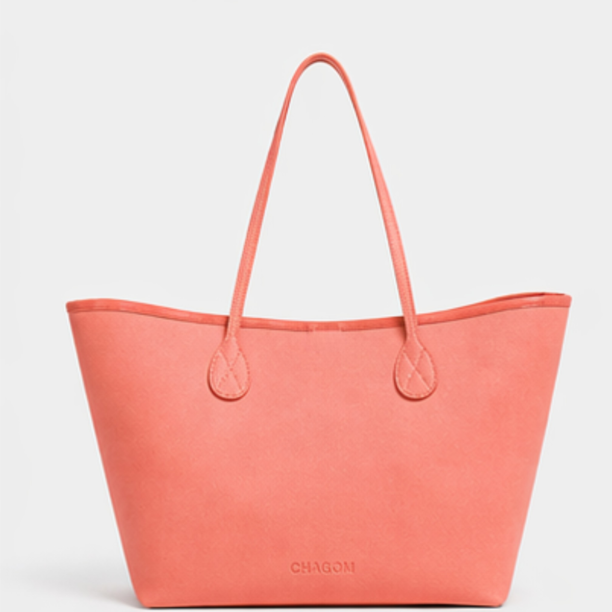 ORIGEN tote de piel coral, segunda vista frontal#Color_Coral