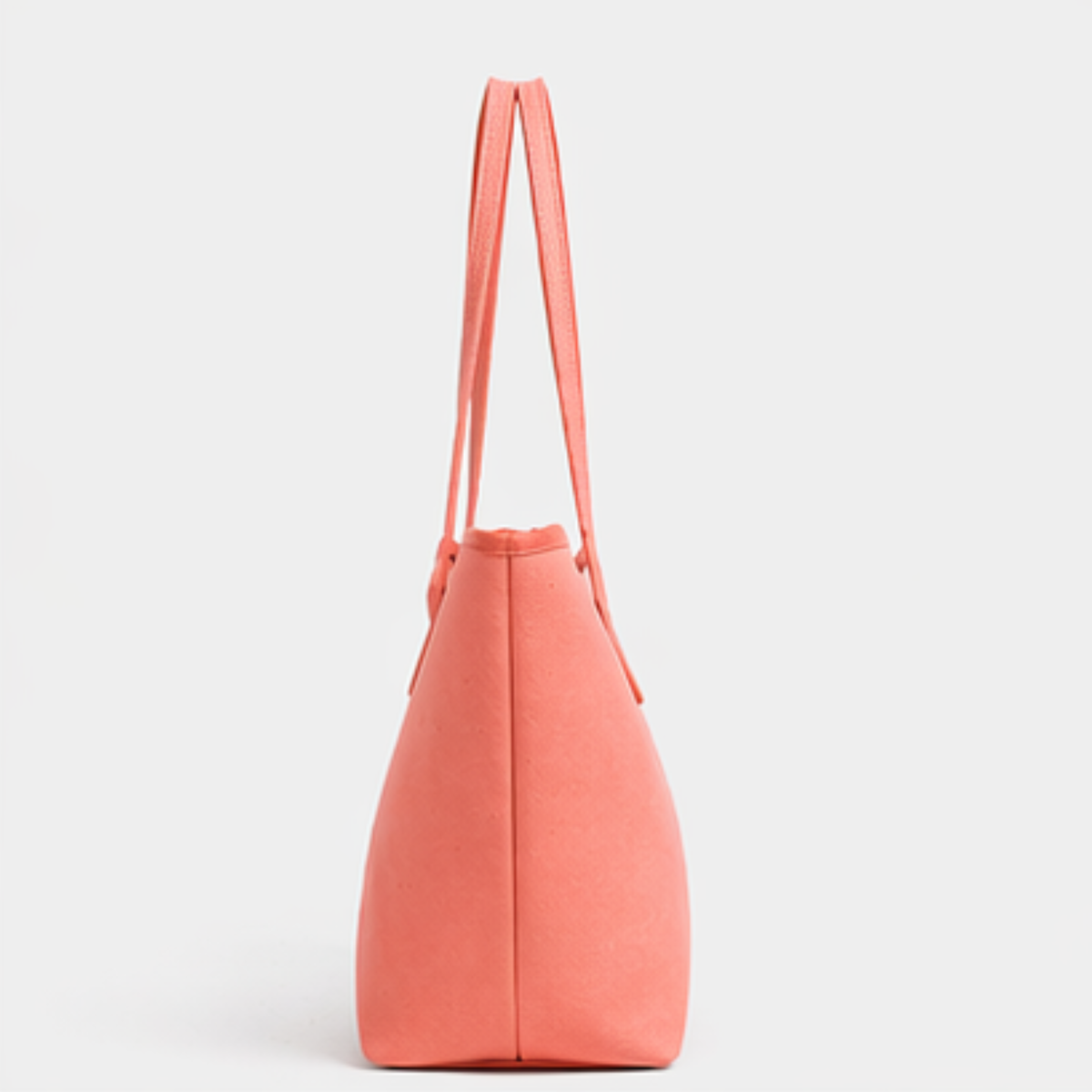 ORIGEN tote de piel coral, vista lateral#Color_Coral