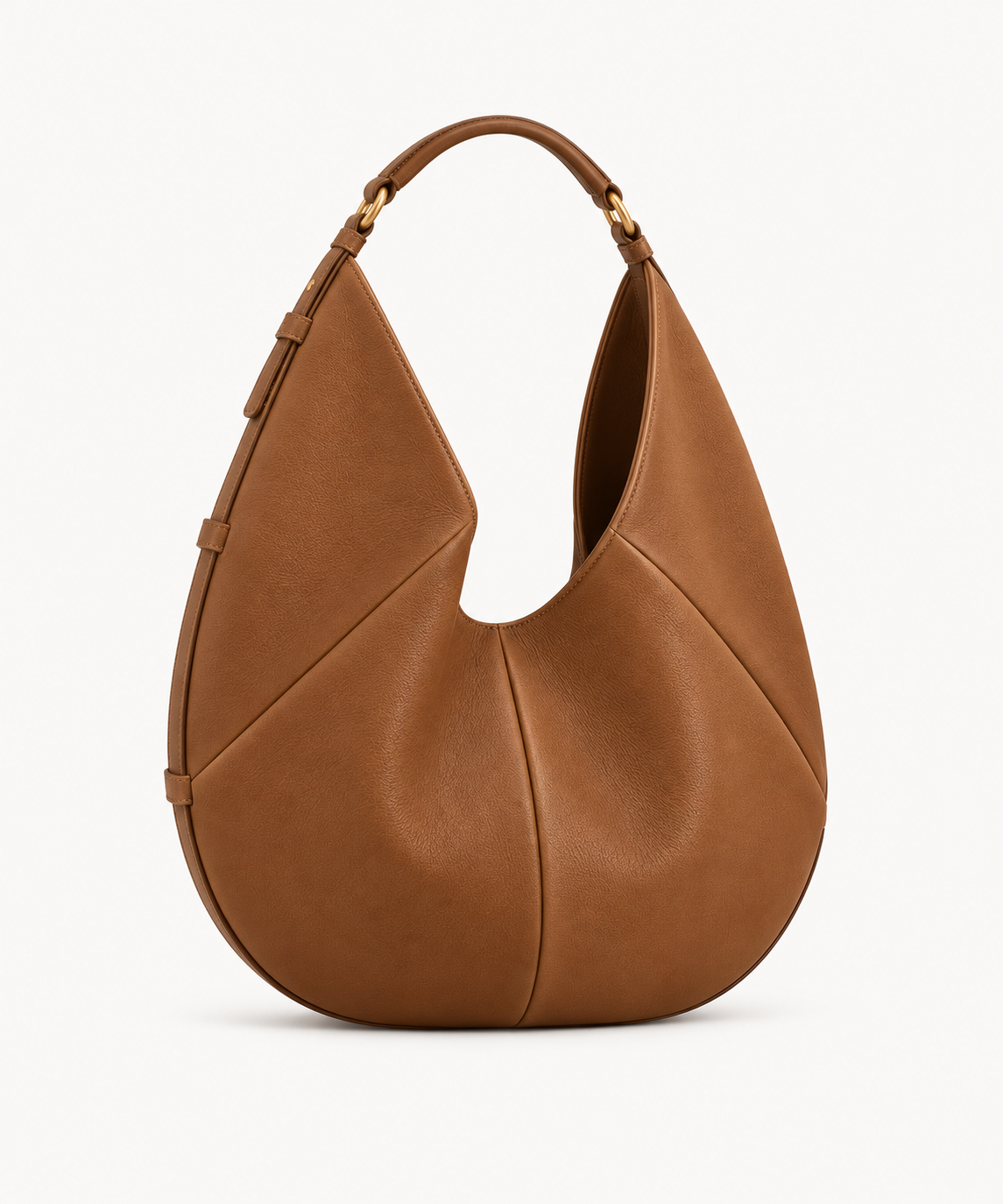 Bolso de piel SENDA 36 de CHAGOM en color camel, vista frontal#Color_Camel