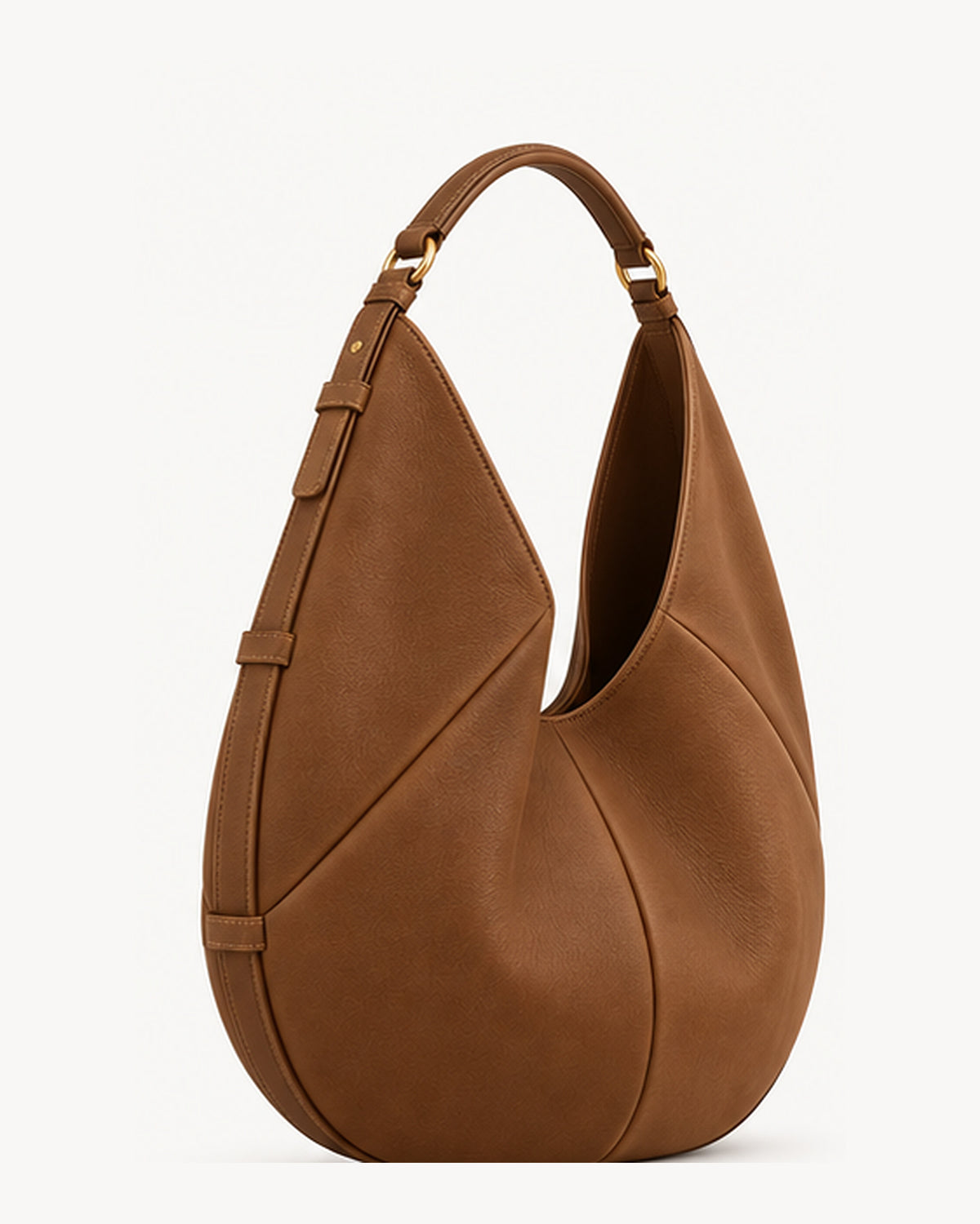 Bolso de piel SENDA 36 de CHAGOM en color camel, vista tres cuartos#Color_Camel