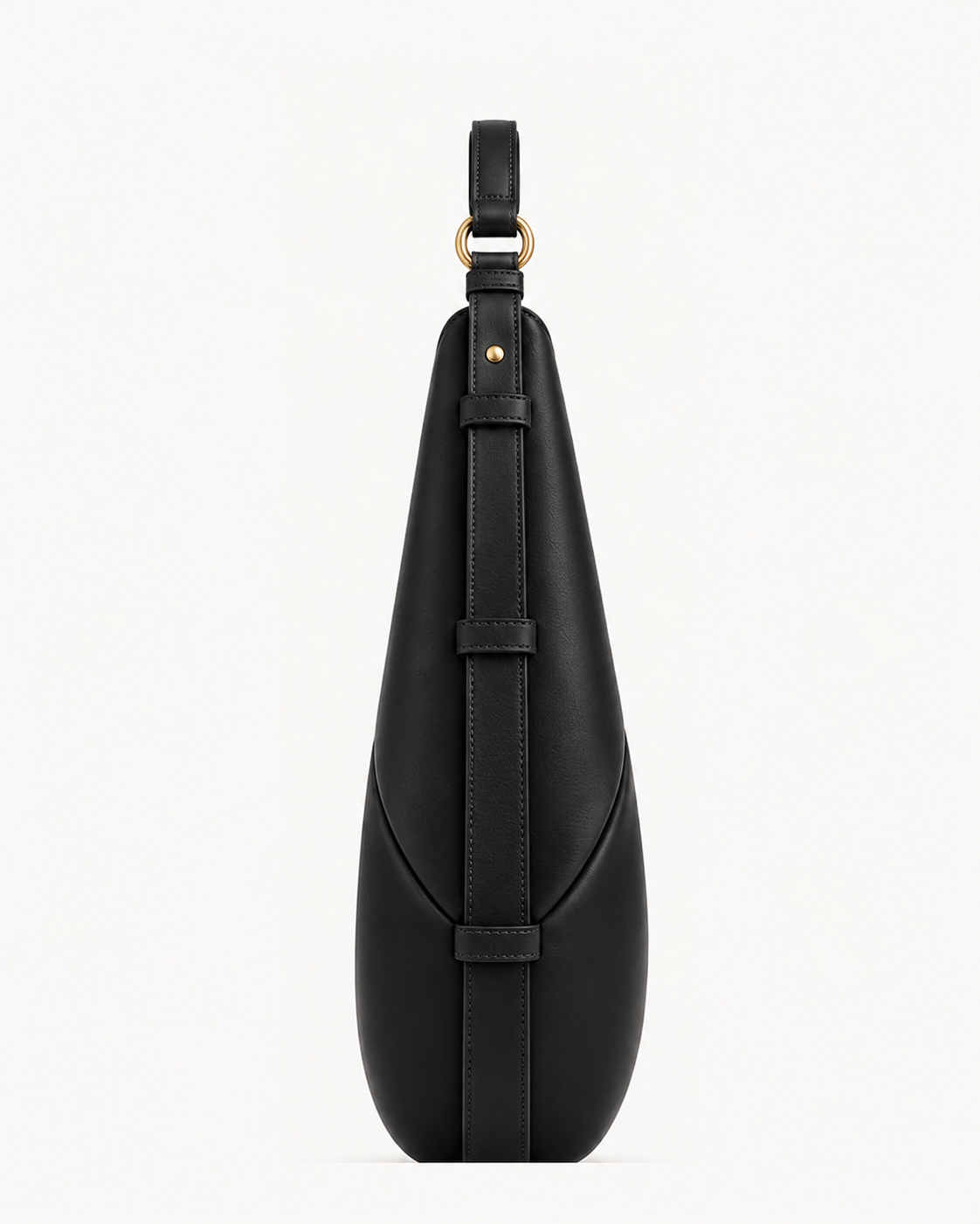 Bolso de piel SENDA 36 de CHAGOM en color negro, vista de perfil#Color_Negro