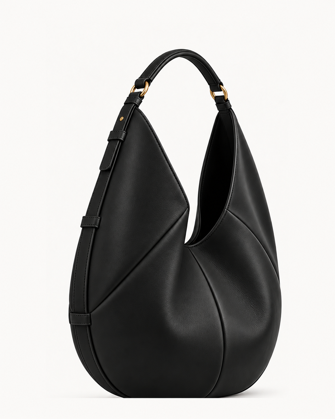 Bolso de piel SENDA 36 de CHAGOM en color negro, vista tres cuartos#Color_Negro