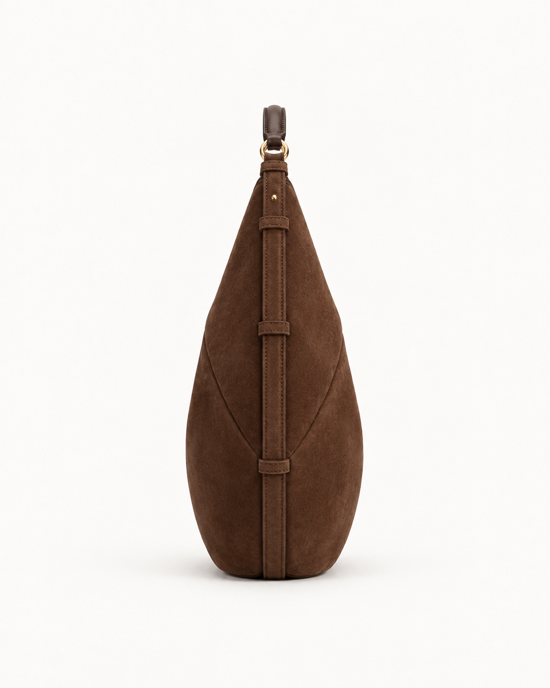 Bolso SENDA 36 de CHAGOM en serraje marrón, vista de perfil