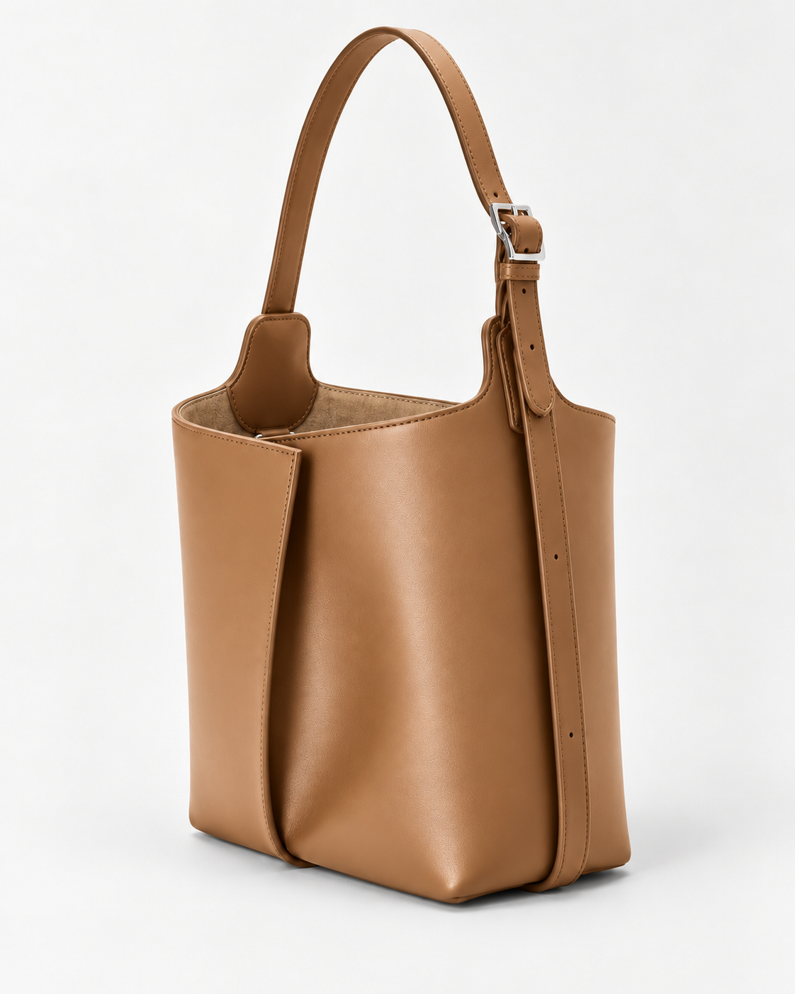 Bolso CHAGOM VELA 26 color camel, vista tres cuartos#Color_Camel